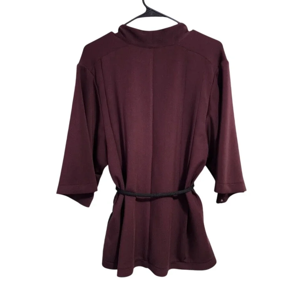 SCOTCH & SODA Amsterdams Blauw Burgundy Kimono Cardigan‎ Jacket Size L